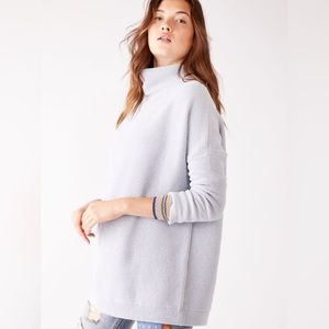 Free People Ottoman Slouchy Tunic powder blue xsmall